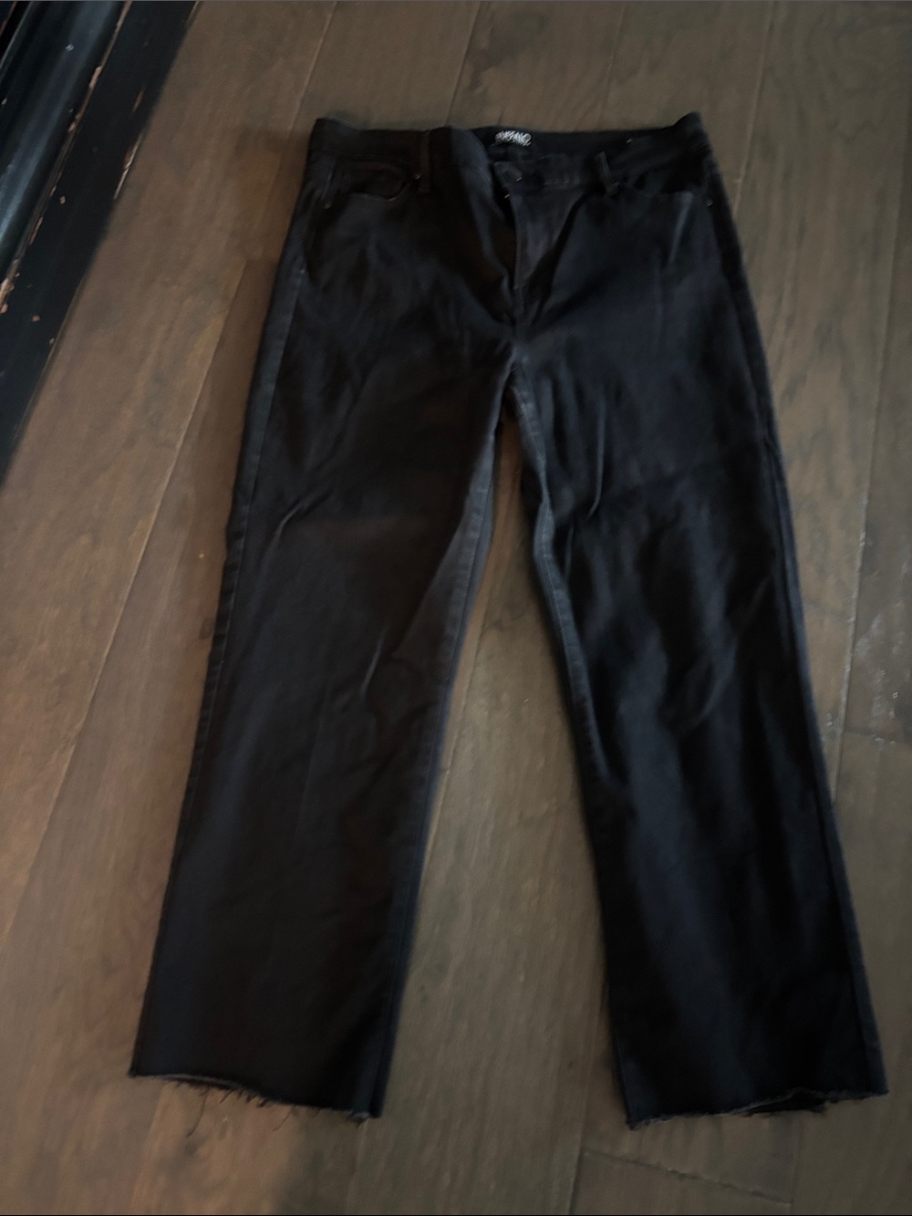 Buffalo David Bitton Black Straight-Leg Jeans